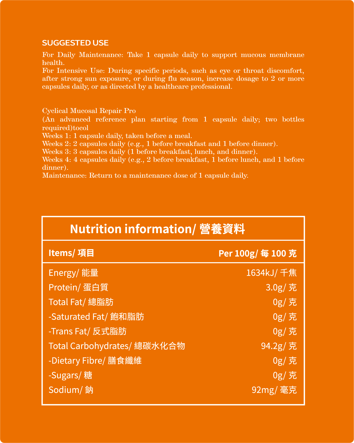 Mucosa Support Mucosal Repair Capsules